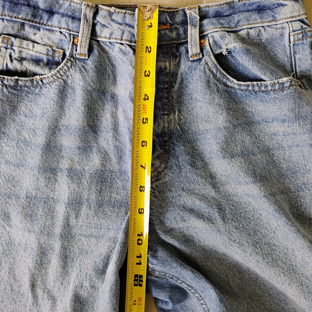 Wild Fable Distressed Denim Straight Leg Jeans Sz 6 - Picture 13 of 15